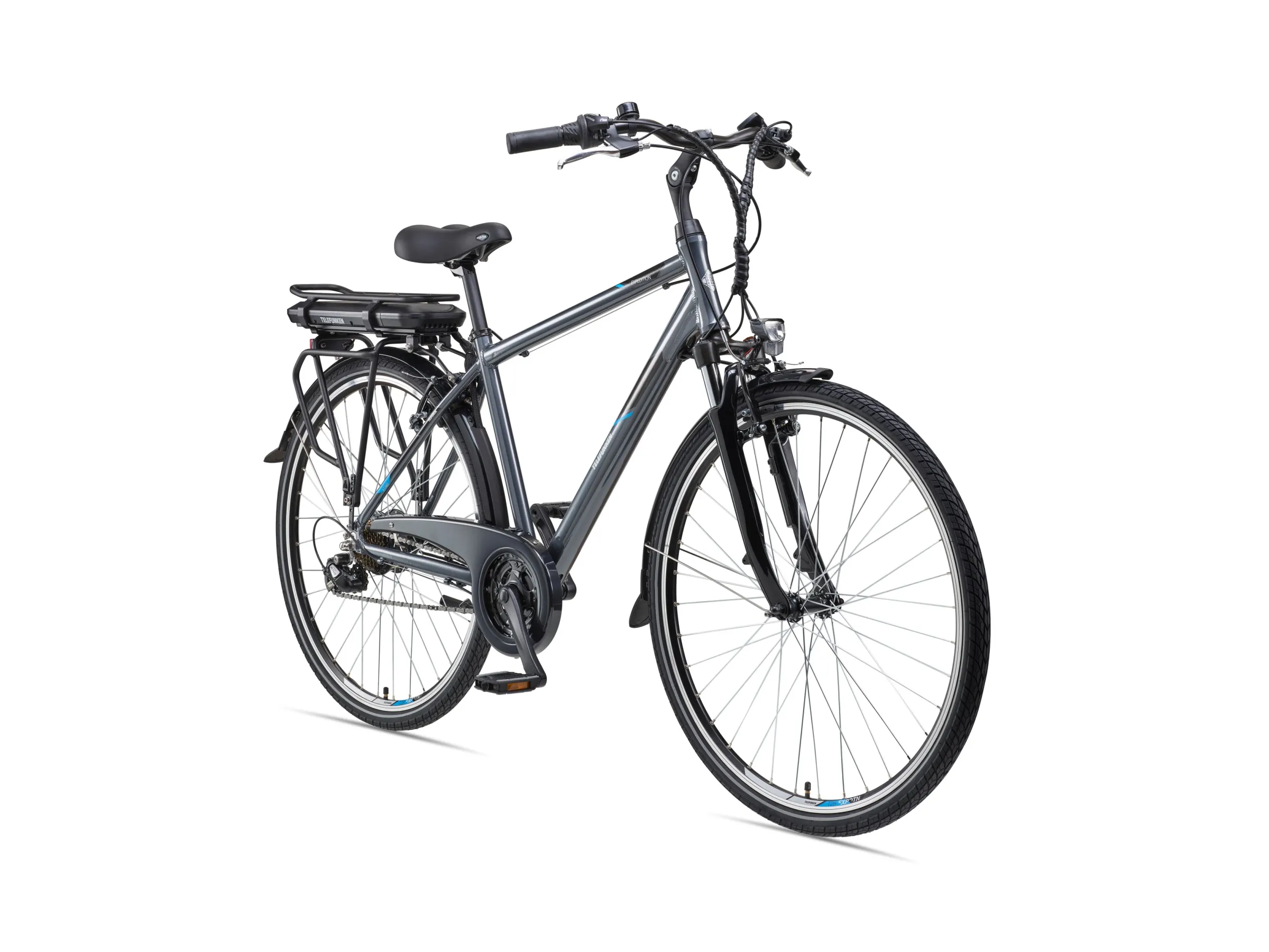 Telefunken Trekking E Bike 21 Gang Shimano Kettenschaltung Hinterradmotor 36V 10Ah Akku XT481